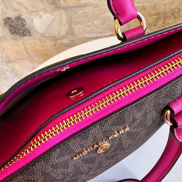 Michael Kors Brown and Pink Women's Bag Set - Picture 8 of 11